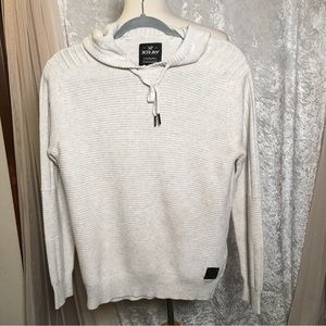 Xray Jeans mens Gray Hoodie Extra Fine Fiber Size  M